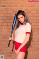 Young Jessie Vard shows off her beauty in sports outfit (8 pictures) P7 No.1192c5 Image No. 3